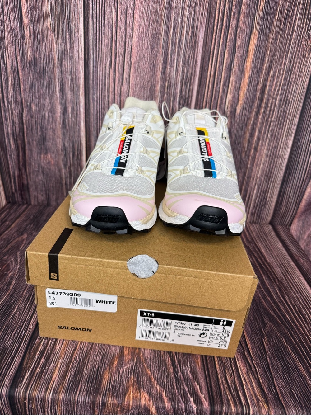 Salomon - XT-6 White / Almond Milk / Fairy Tale Sneakers - Limited Edition Color